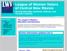 Tablet Screenshot of lwvcnm.org